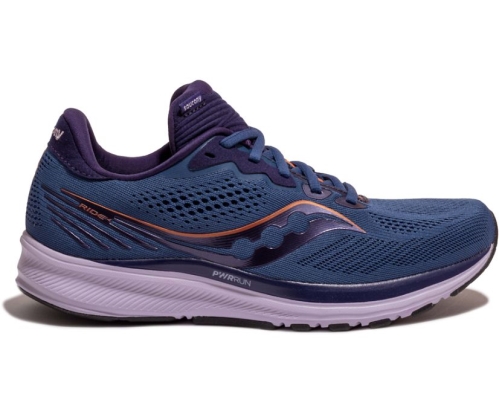 Tenis Saucony Ride 14 Mujer Zapatillas Running Midnight / Copper México MX-692-TF